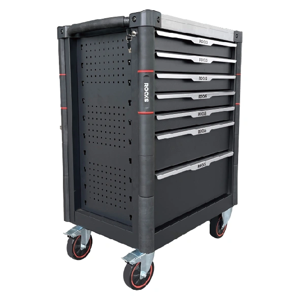 Verktøyskap med verktøy Rooks 276 deler - 7 skuffer │ Verktøyvogn Premium Tool Trolley – bilde 3