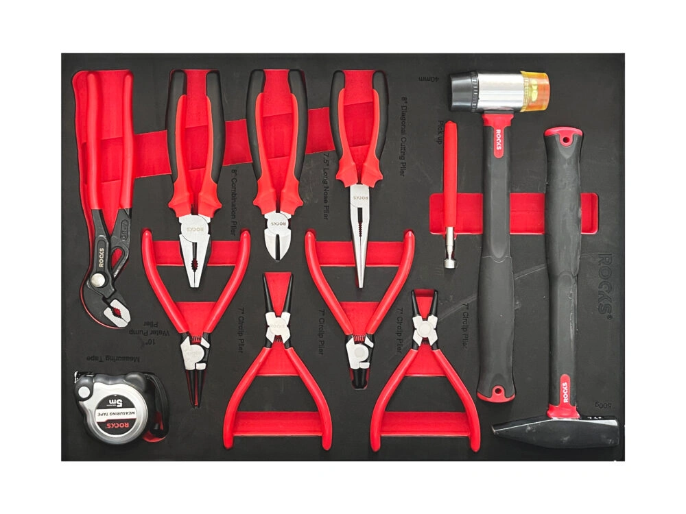 Verktøyskap med verktøy Rooks 276 deler - 7 skuffer │ Verktøyvogn Premium Tool Trolley – bilde 5