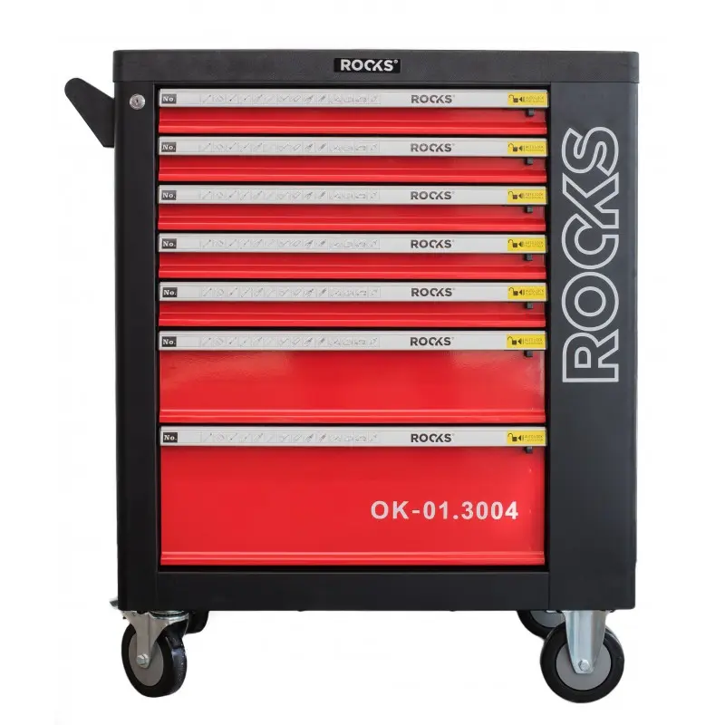 Verktøyskap Rooks Garage Red Tool Trolley med verktøysett 235 deler + sidekabinett – bilde 4