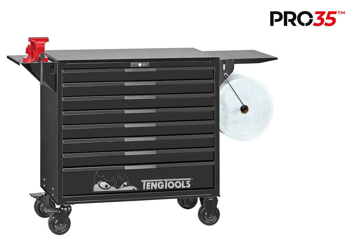 Verktøyvogn Teng Tools TKW37B1008T PRO35TM med verktøysett 1008 deler