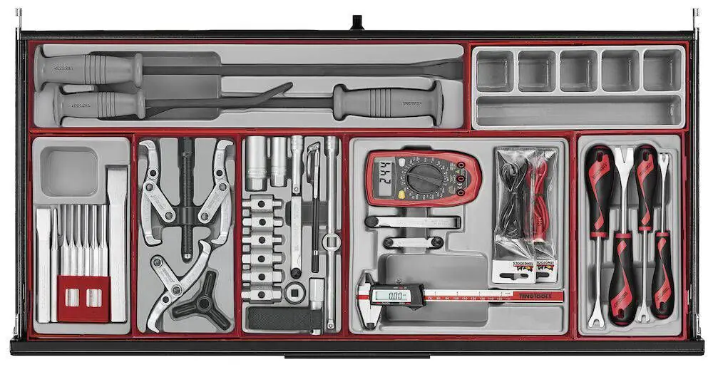 Verktøyvogn Teng Tools TKW37B1008T PRO35TM med verktøysett 1008 deler – bilde 9