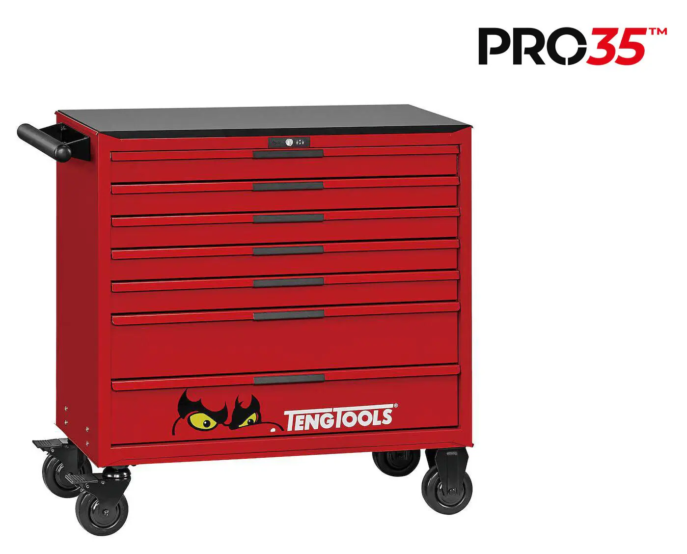 Verktøyvogn Teng Tools TKW37R663T PRO35TM med verktøysett 663 deler