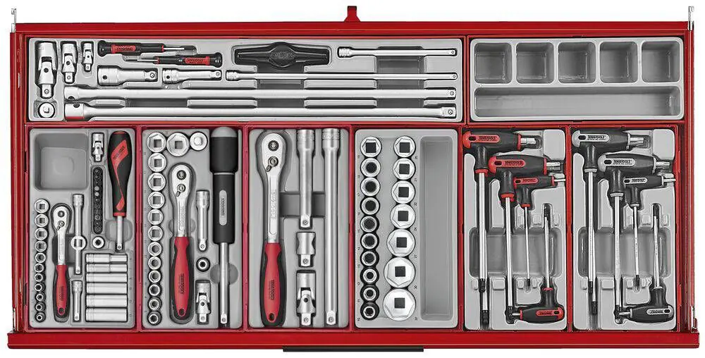 Verktøyvogn Teng Tools TKW37R663T PRO35TM med verktøysett 663 deler – bilde 3