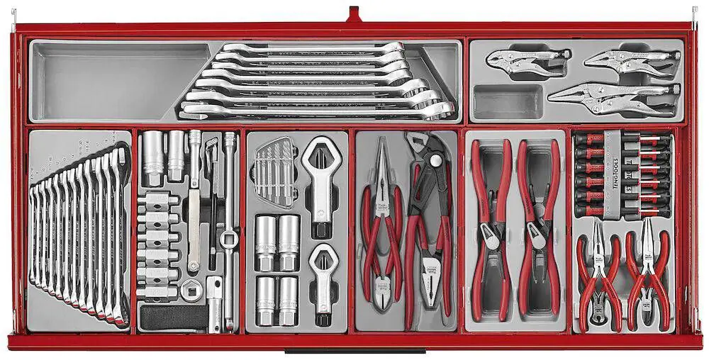 Verktøyvogn Teng Tools TKW37R663T PRO35TM med verktøysett 663 deler – bilde 4
