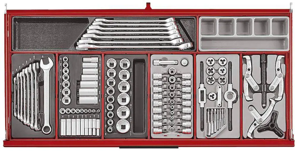 Verktøyvogn Teng Tools TKW37R663T PRO35TM med verktøysett 663 deler – bilde 5