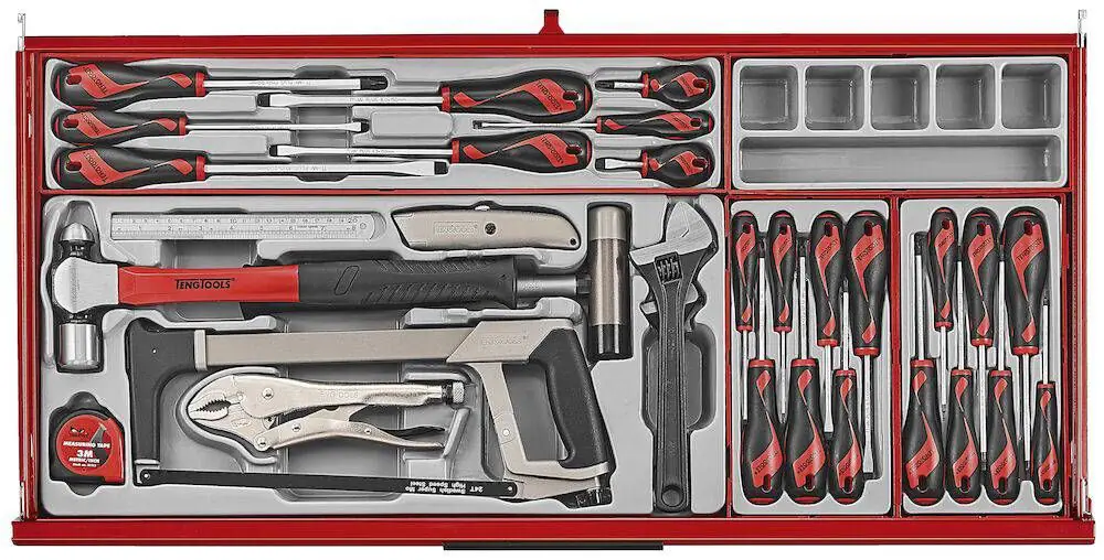 Verktøyvogn Teng Tools TKW37R663T PRO35TM med verktøysett 663 deler – bilde 6