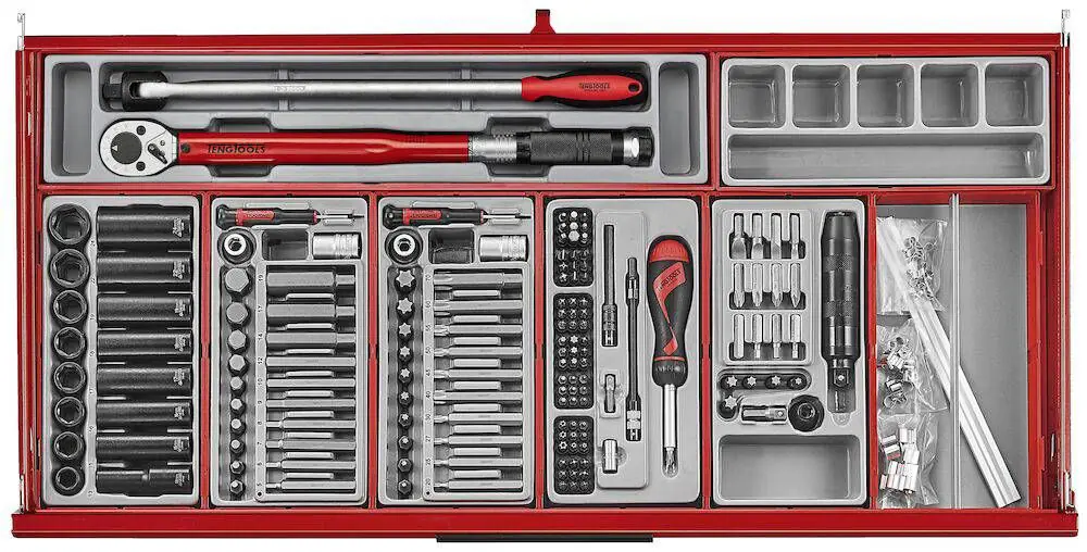 Verktøyvogn Teng Tools TKW37R663T PRO35TM med verktøysett 663 deler – bilde 7