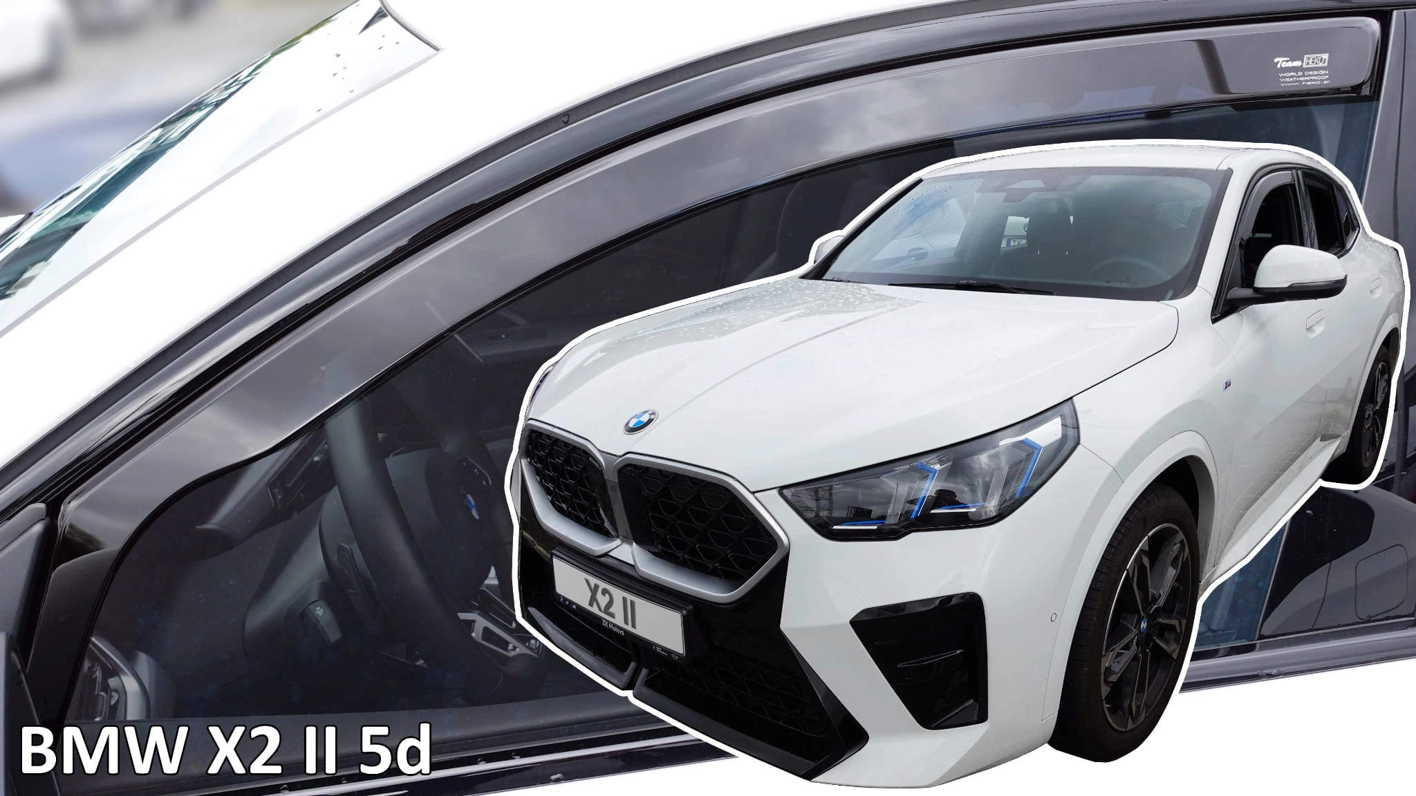 Vindavvisere BMW X2 (U10) / BMW iX2 2023 -> │ sett 2 stk.