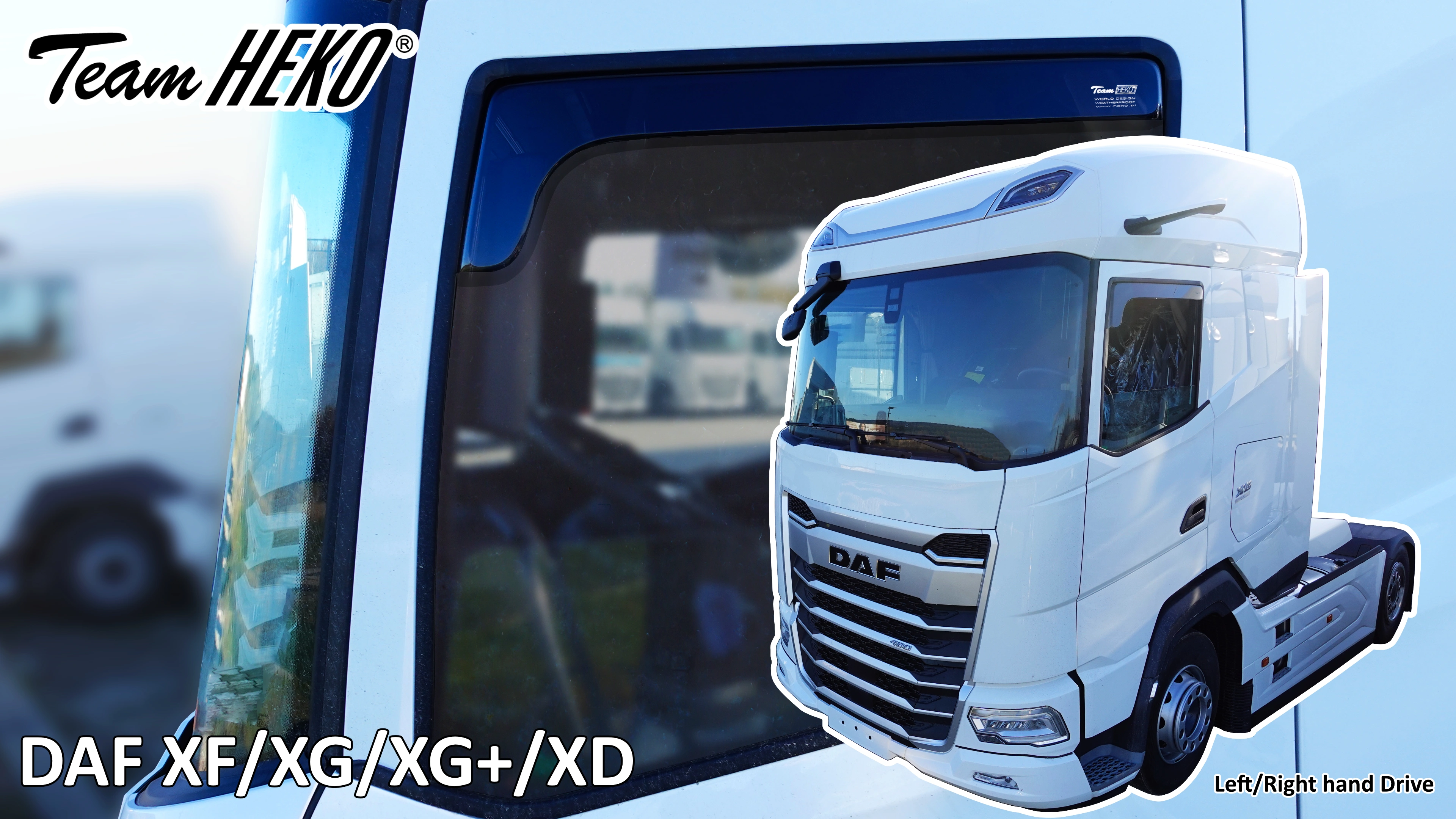 Vindavvisere DAF XF/XG/XG+ 2021->/ DAF XD 2024 -> │ Kun for versjon med kameraspeil - sett 2 stk.