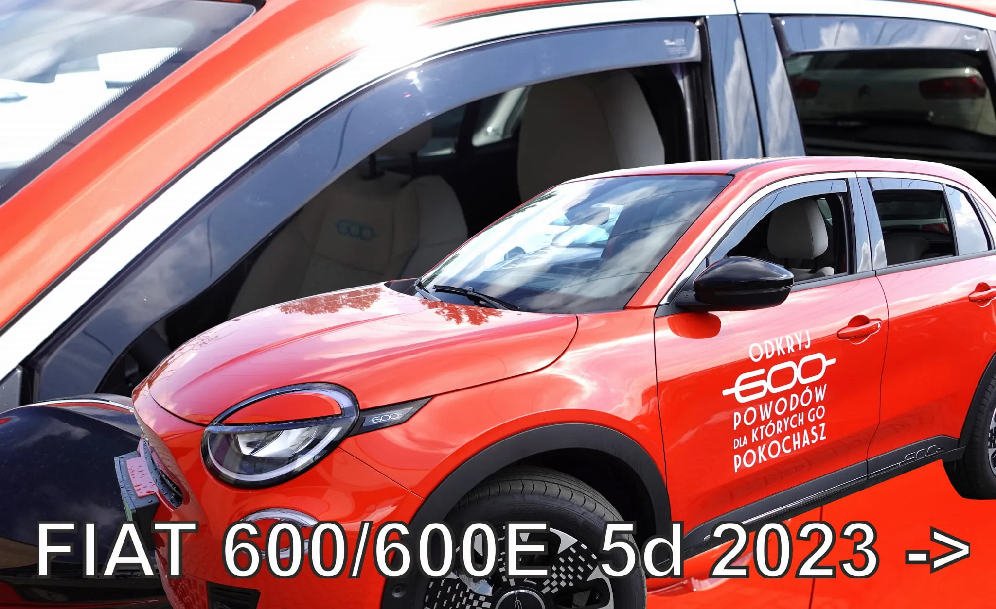 Vindavvisere Fiat 600 / 600e 2023 ->  │ sett 4 stk.