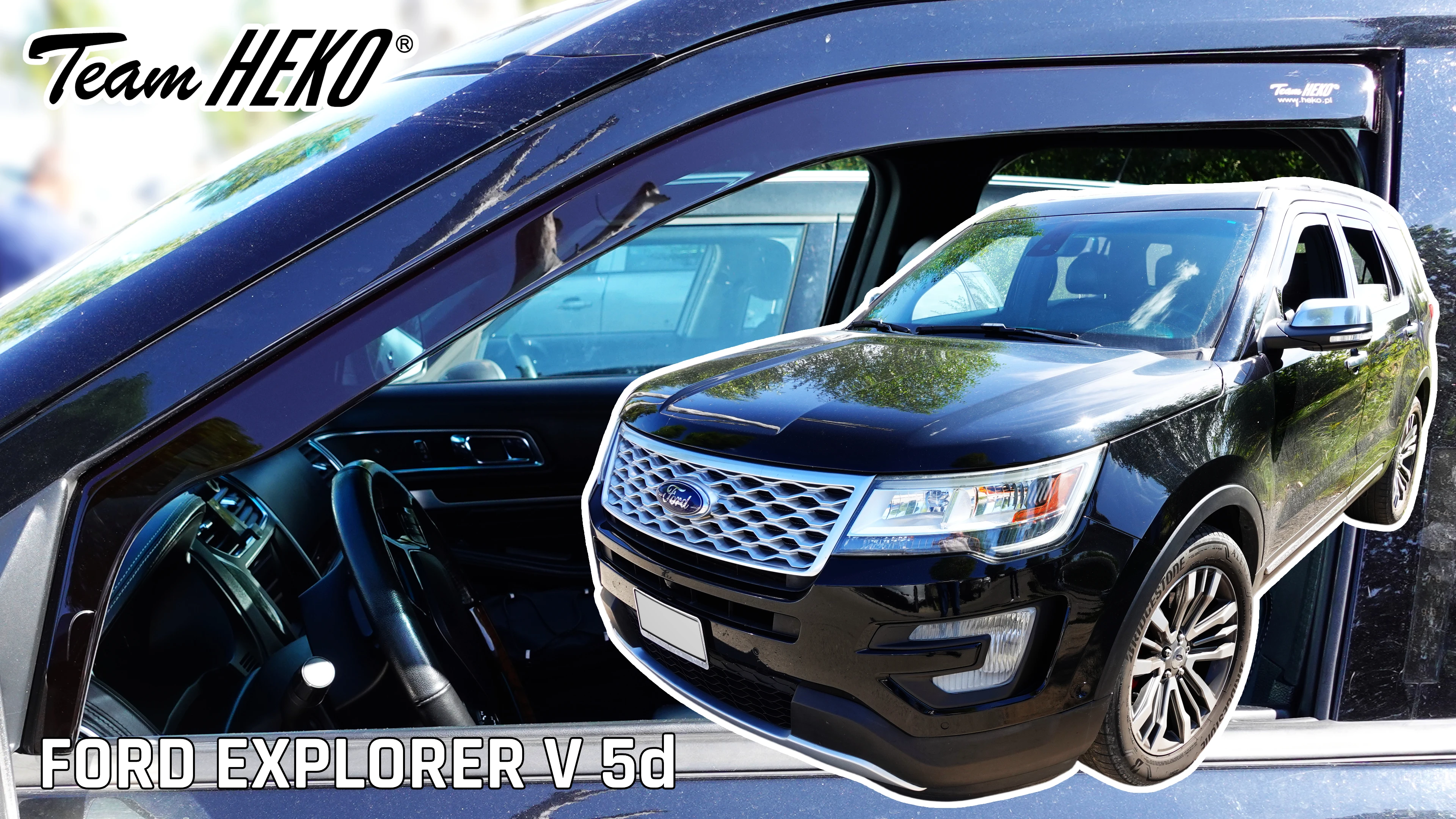 Vindavvisere Ford Explorer V 2010 - 2019 │ sett 2 stk.