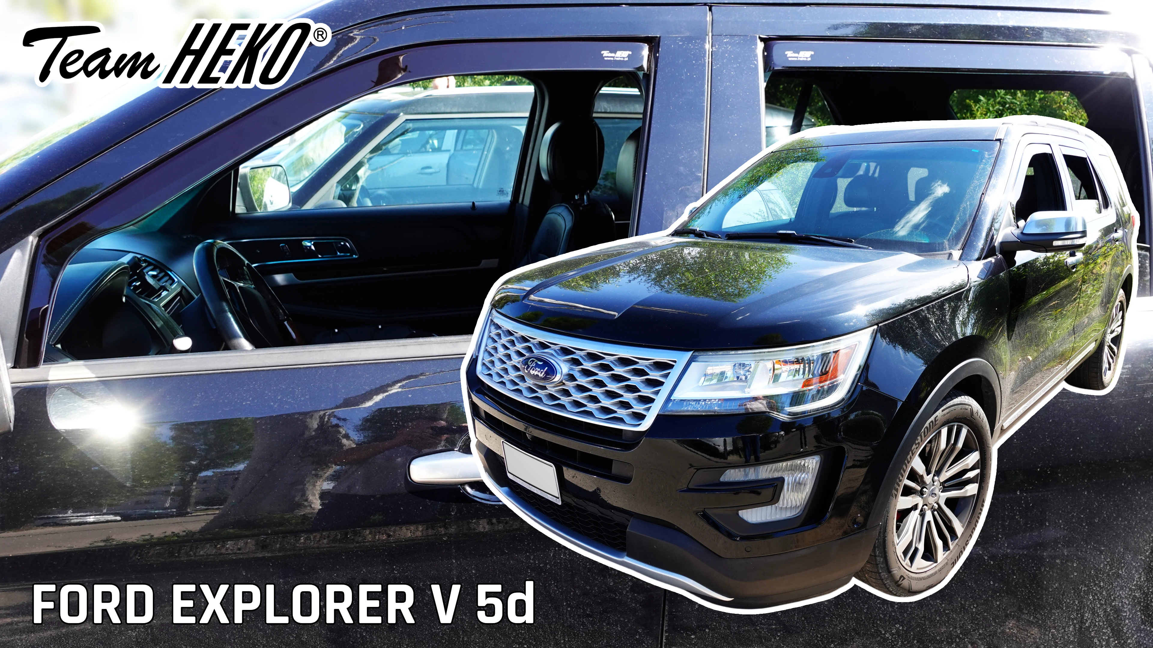 Vindavvisere Ford Explorer V 2010 - 2019 │ sett 4 stk.