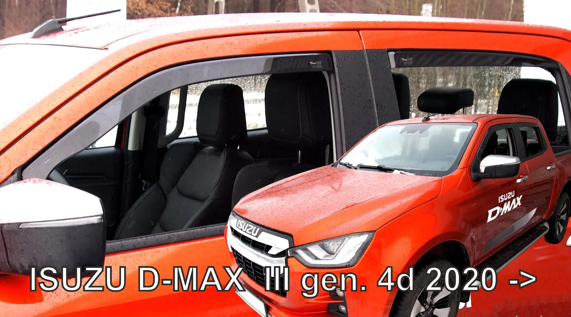 Vindavvisere Isuzu D-Max III 2019 -> │ Double Cab - sett 4 stk.