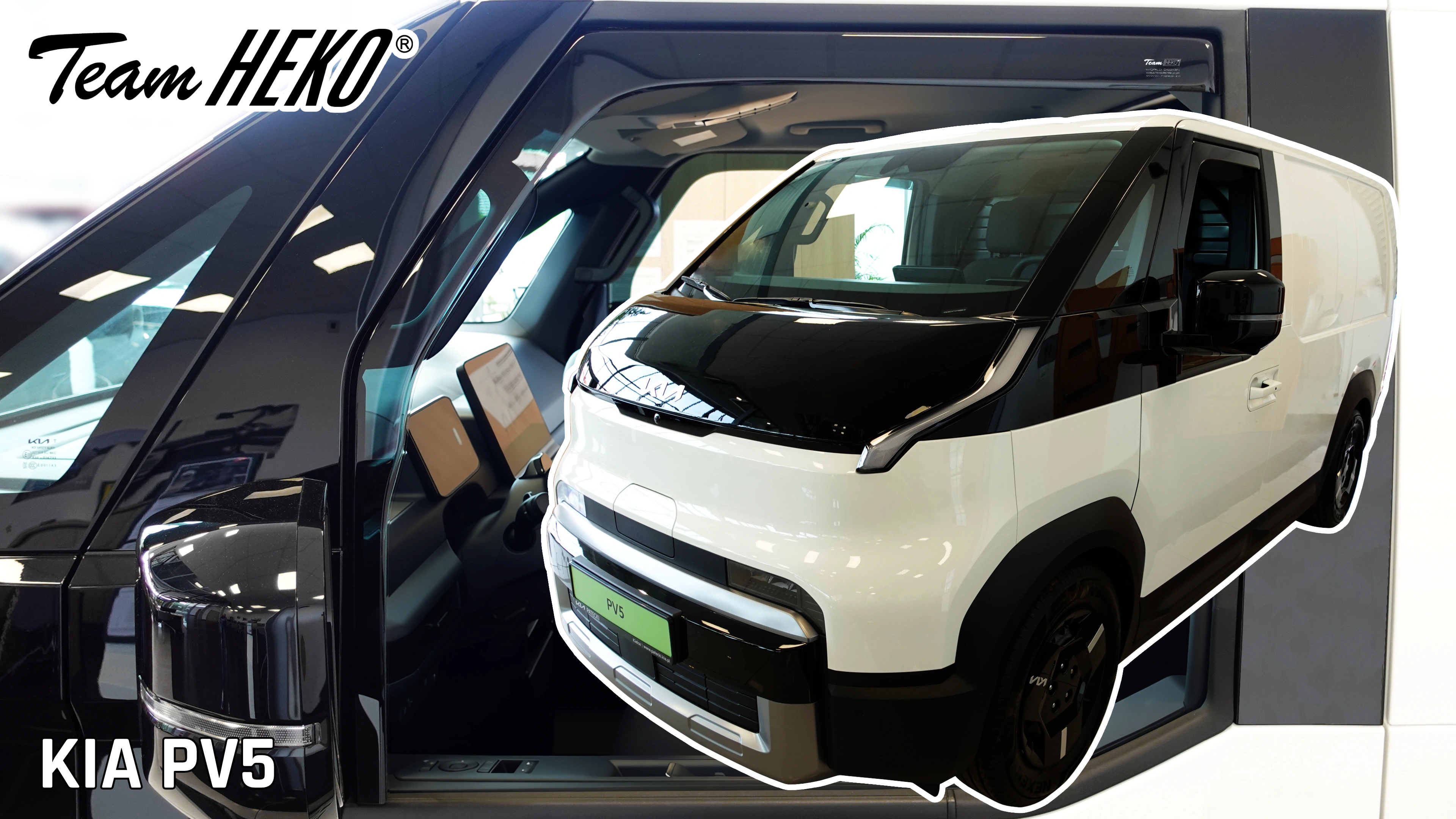 Vindavvisere Kia PV5 Passenger / PV5 Cargo 2025 -> │ sett 2 stk.