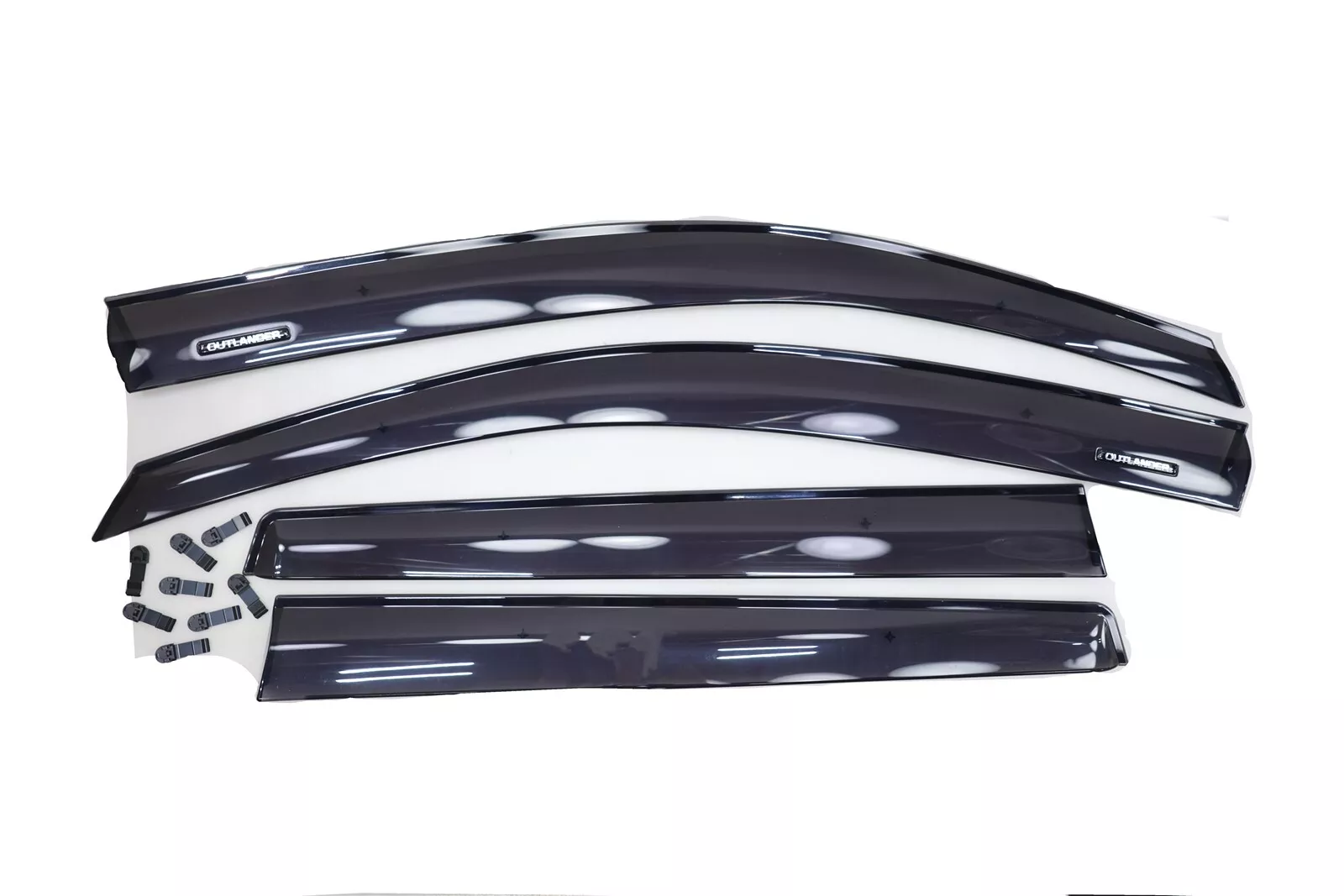 Vindavvisere Mitsubishi Outlander III / Outlander PHEV 2012 - 2024 │ │ Genuine® Windows Deflectors - sett 4 stk. – bilde 4