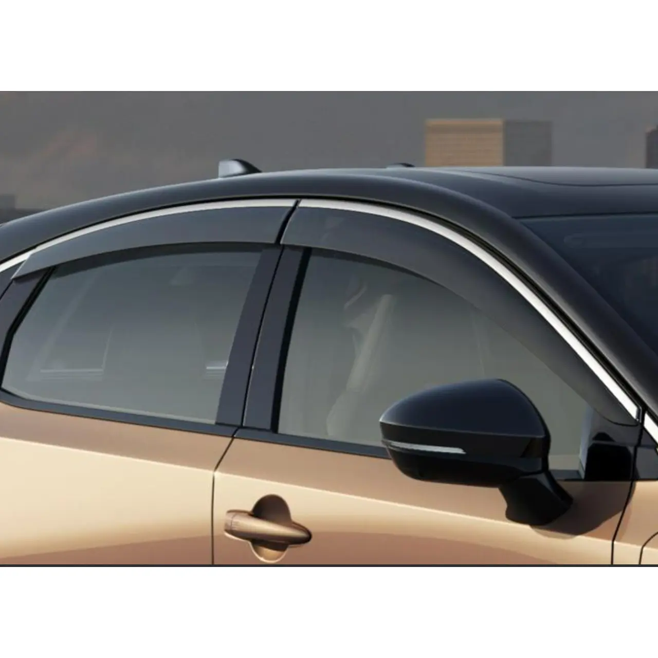 Vindavvisere Nissan Ariya 2022-> │ med matt kromlist - sett 4 stk.