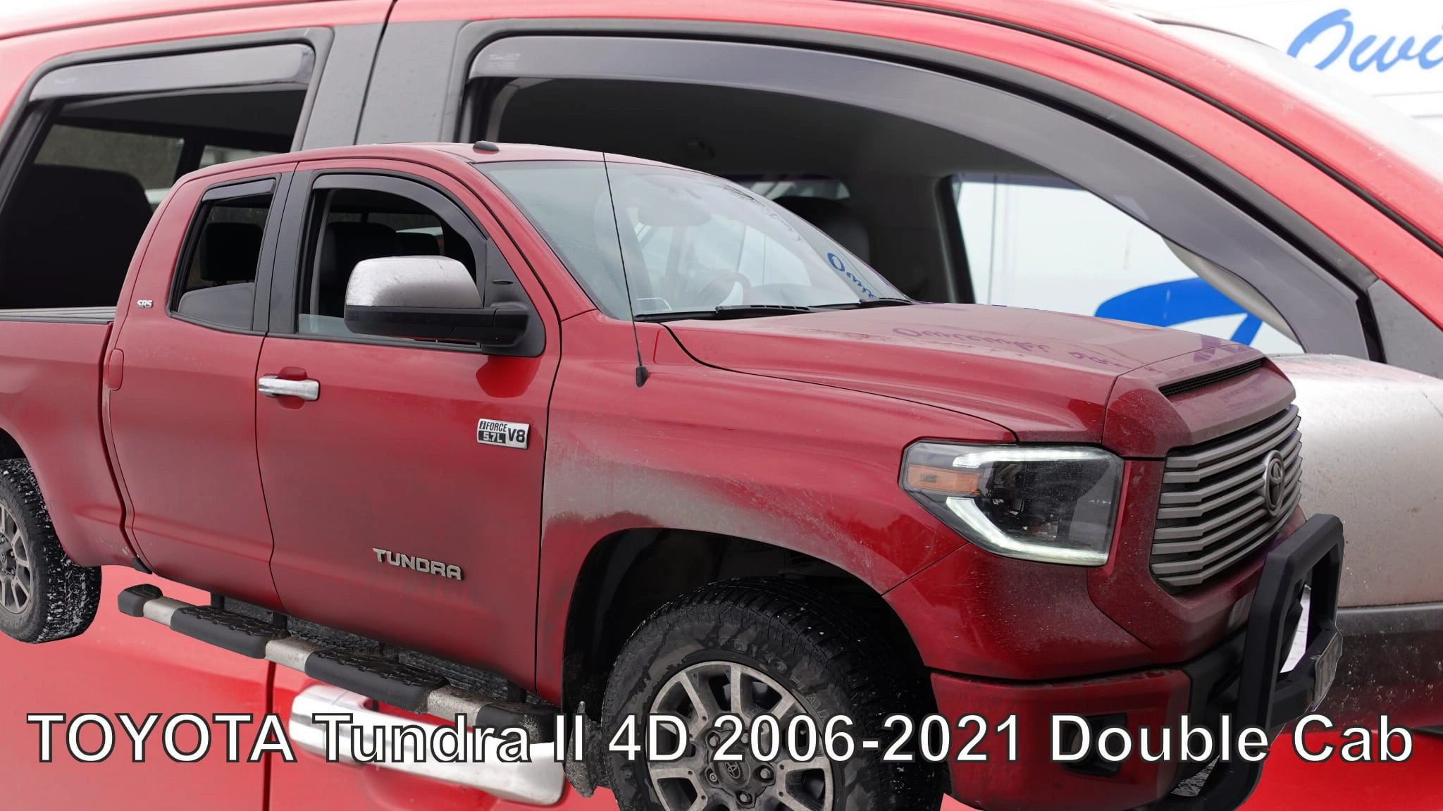 Vindavvisere Toyota Tundra II 2007 - 2021 │ Double Cab - sett 4 stk.