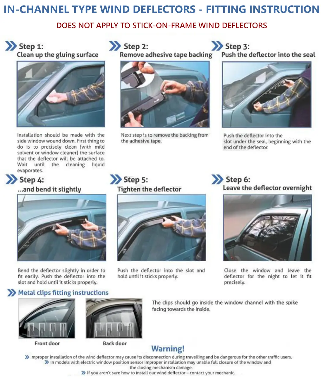 Vindavvisere VW Touran I 2003 - 2015 | sett 4 stk. Image 11