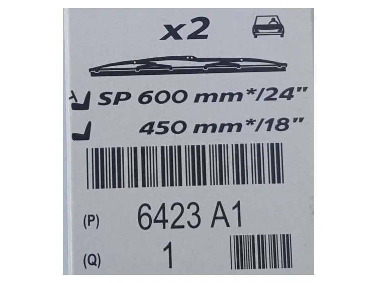 Vindusviskere Peugeot 1007 2004 - 2009 │ foran - 1 stk. – bilde 2
