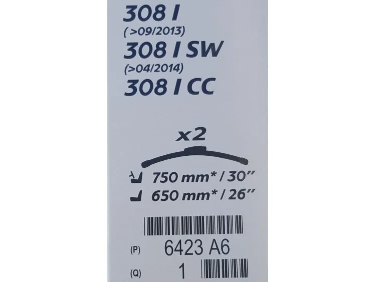 Vindusviskere Peugeot 308 I 2007 - 2013 │ foran - 1 stk. – bilde 2