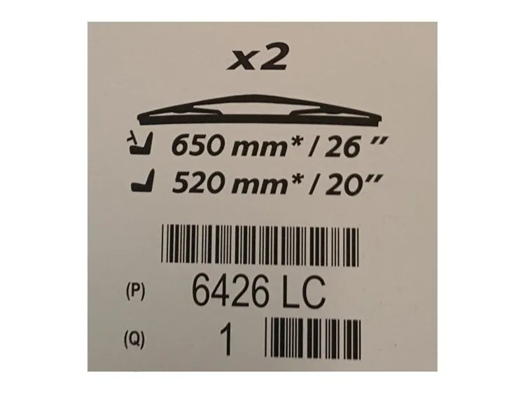 Vindusviskere Peugeot 607 1999 - 2010 │ foran - 1 stk. – bilde 2