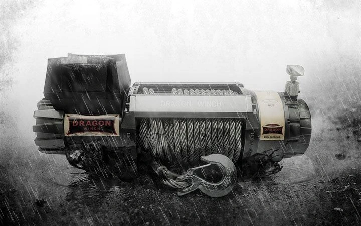 Vinsj Dragon Winch Highlander DWH 9000 HD 12V 4082 kg │ stålwire 28 m - 9 hk – bilde 8