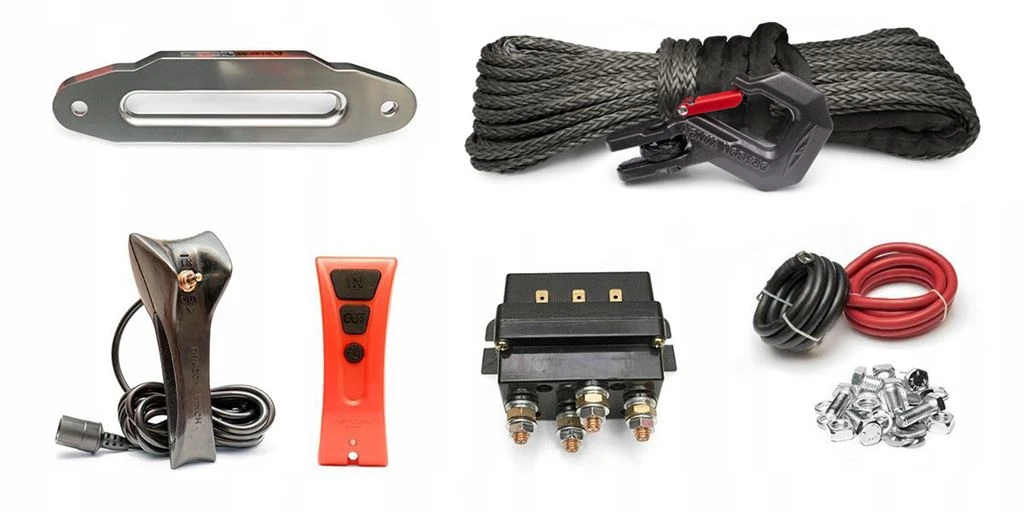 Vinsj Dragon Winch Maverick DWM 10000 HD 12 V med trekkraft på 4536 kg og 25 m syntetisk line – bilde 3
