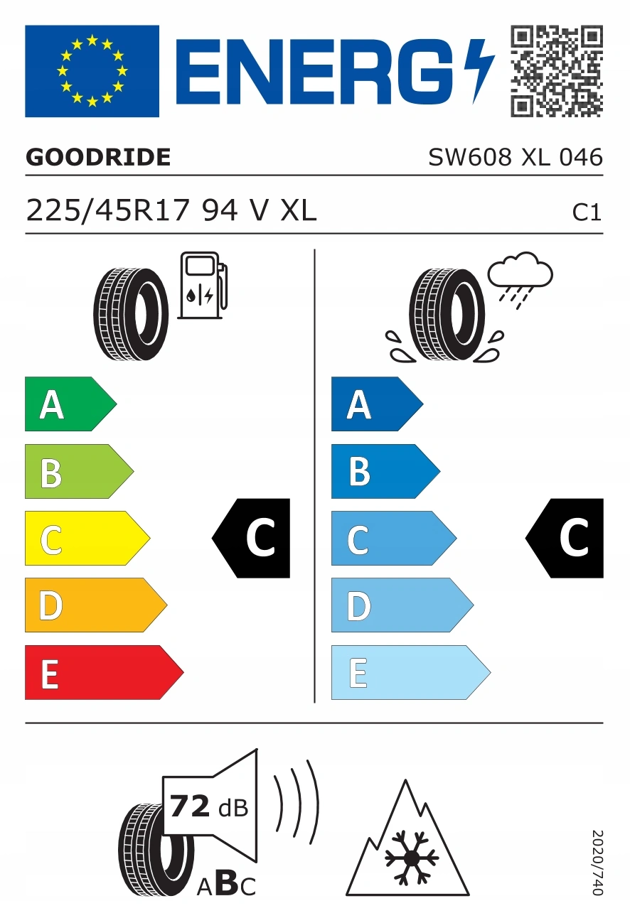 Vinterdekk GoodRide SW608 94V XL │ 225/45 R17 – bilde 6