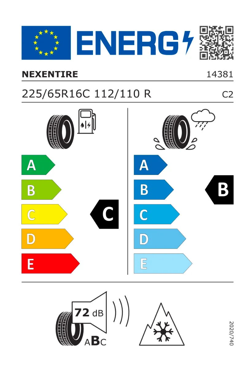 Vinterdekk Nexen Winguard WT1 112/110R 3PMSF │ 225/65 R16C – bilde 4