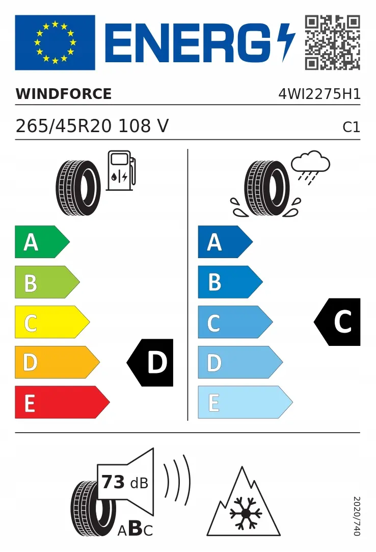 Vinterdekk Windforce Snowblazer UHP 108 V XL  │ 265/45 R20 – bilde 9