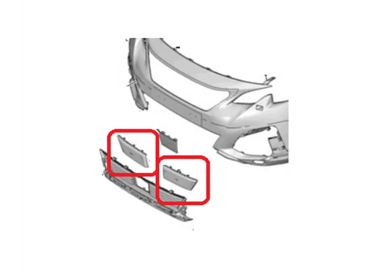 Vinterdeksel til grill Peugeot 3008 / 5008 │ sett 2 stk. – bilde 2