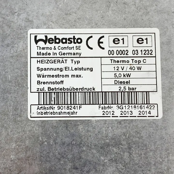 Webasto ekstra varmer THERMO TOP VW T5 / VW Amarok Image 4