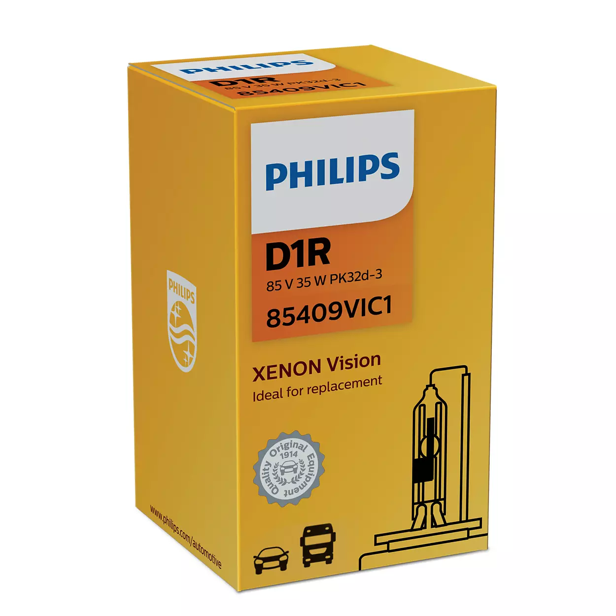 Xenonpære D1R Philips Xenon Vision - 1 stk.