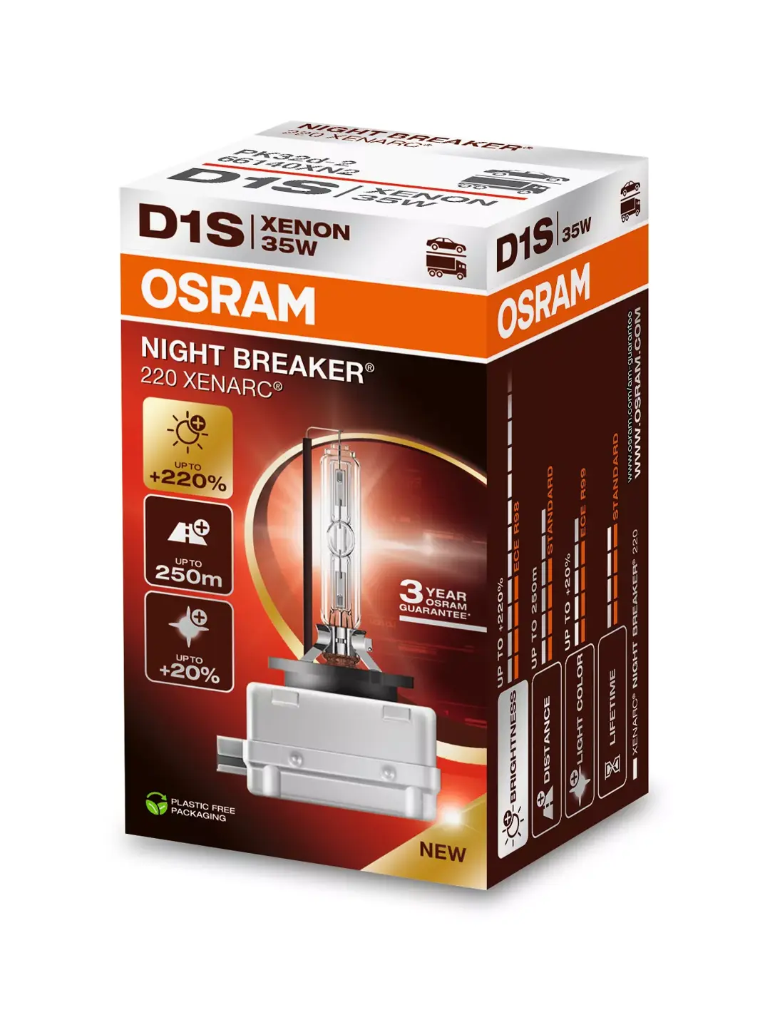 Xenonpære D1S Osram Xenarc Night Breaker Laser +220% - 1 stk. Image 1