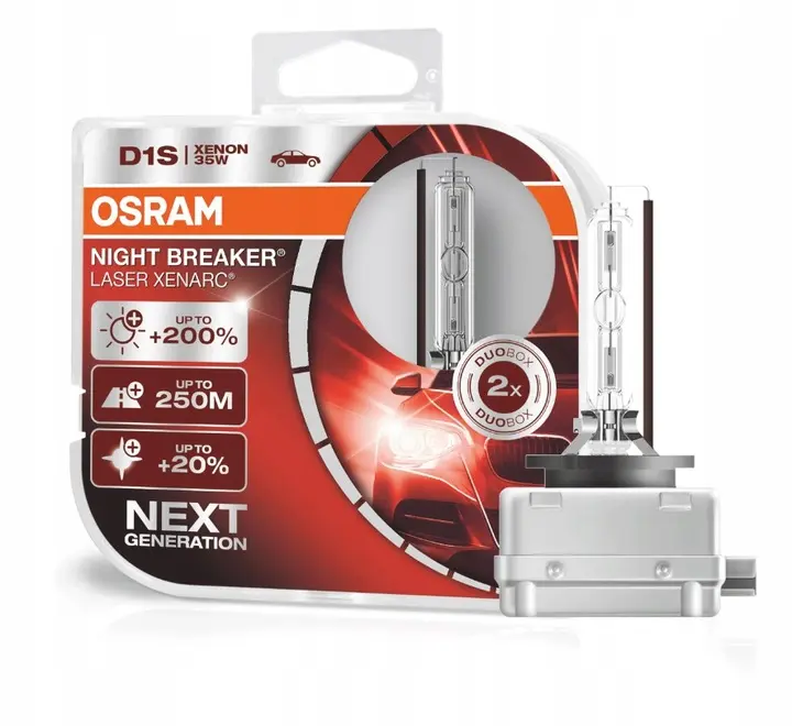 Xenonpære D1S Osram Xenarc Night Breaker Laser +220% (Next Gen) - sett 2 stk. Image 1