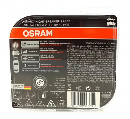 Xenonpære D1S Osram Xenarc Night Breaker Laser +220% (Next Gen) - sett 2 stk. Image 3