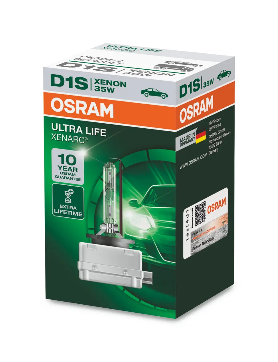 Xenonpære D1S Osram Xenarc Ultra Life Extra Lifetime - 1 stk.