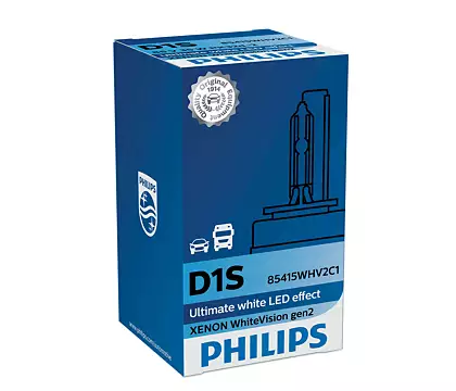 Xenonpære D1S Philips WhiteVision gen2 Ultimate White LED Effect - 1 stk. Image 1