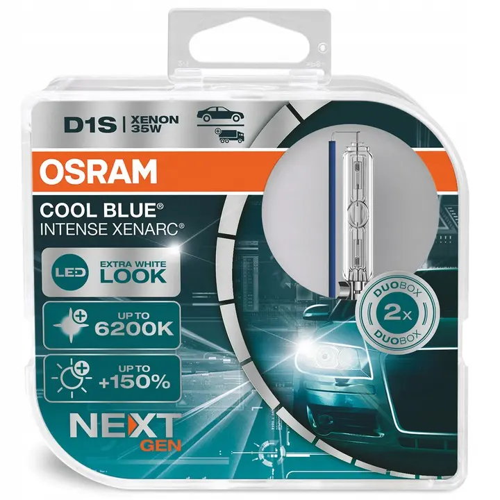 Xenonpære D1S Xenarc Osram Cool Blue Intense (NEXT GEN) - sett 2 stk. Image 1