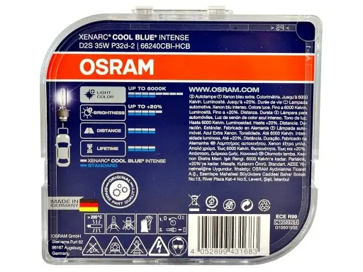 Xenonpære D2S Osram Cool Blue Intense Xenarc - sett 2 stk. – bilde 3