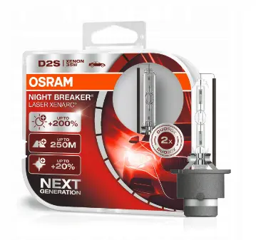 Xenonpære D2S Osram Xenarc Night Breaker Laser +200% - sett 2 stk.