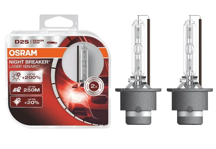 Xenonpære D2S Osram Xenarc Night Breaker Laser +200% - sett 2 stk. – bilde 6