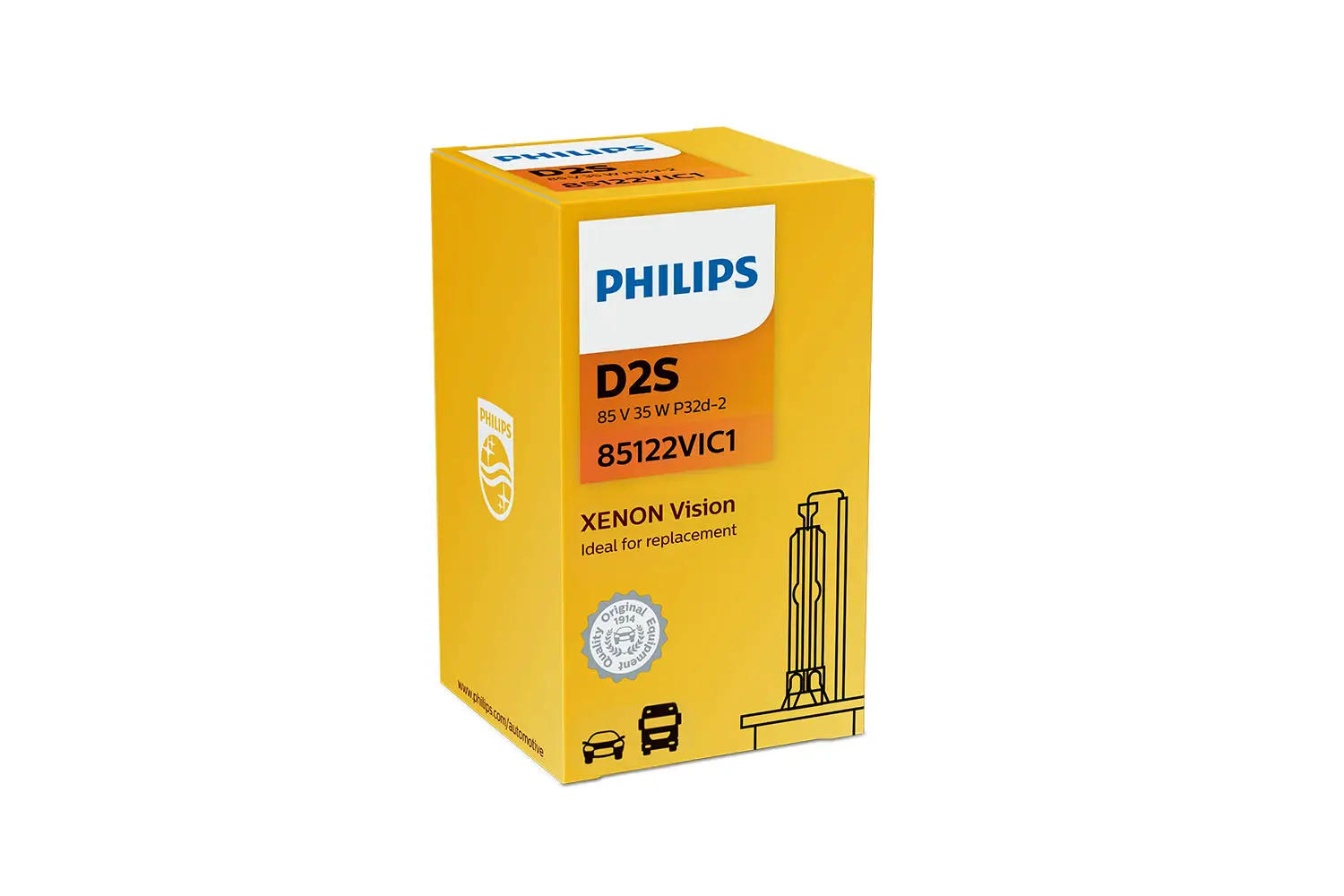 Xenonpære D2S Philips Xenon Vision - 1 stk. Image 1