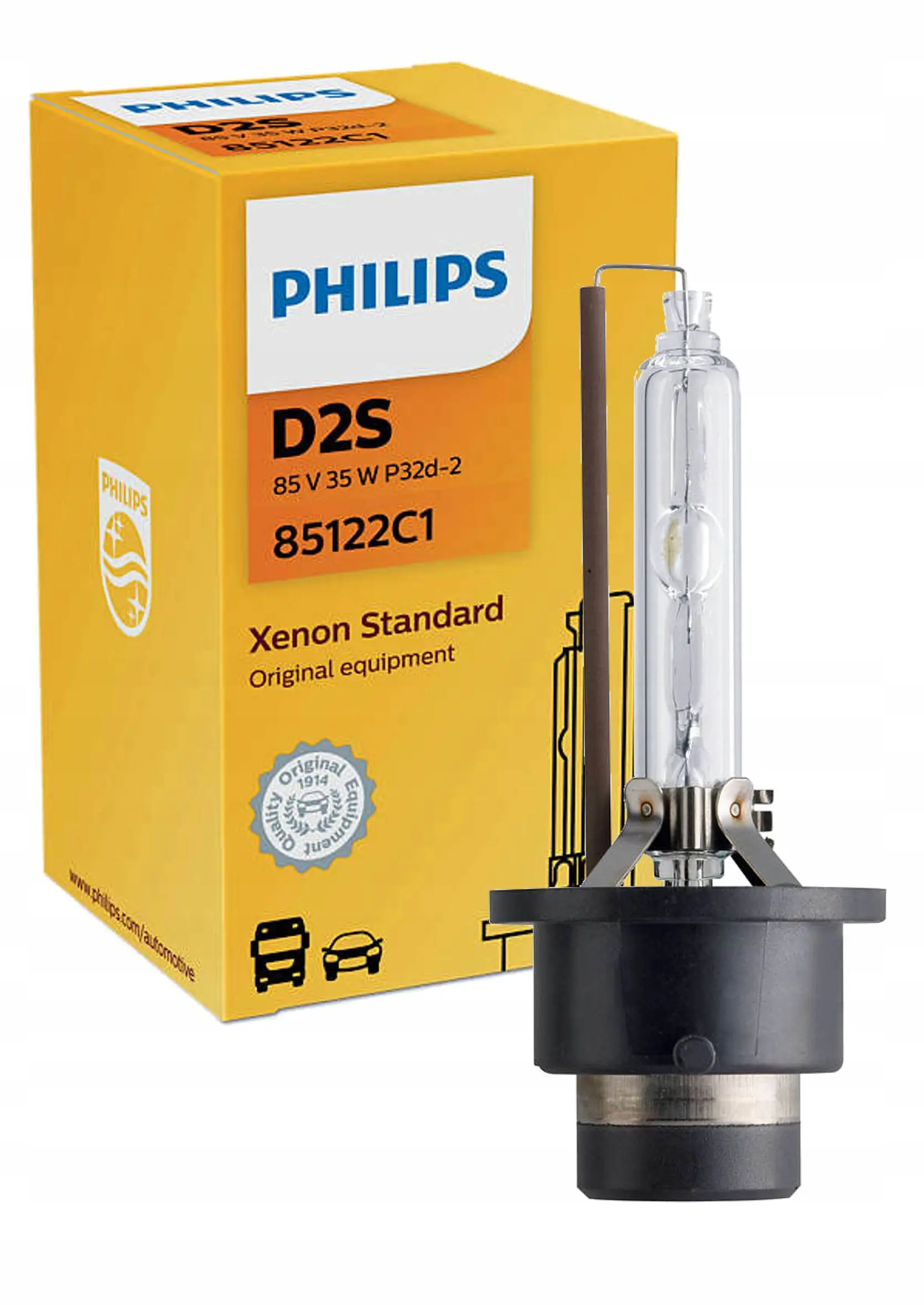 Xenonpære D2S Philips Xenon Vision - 1 stk. Image 4