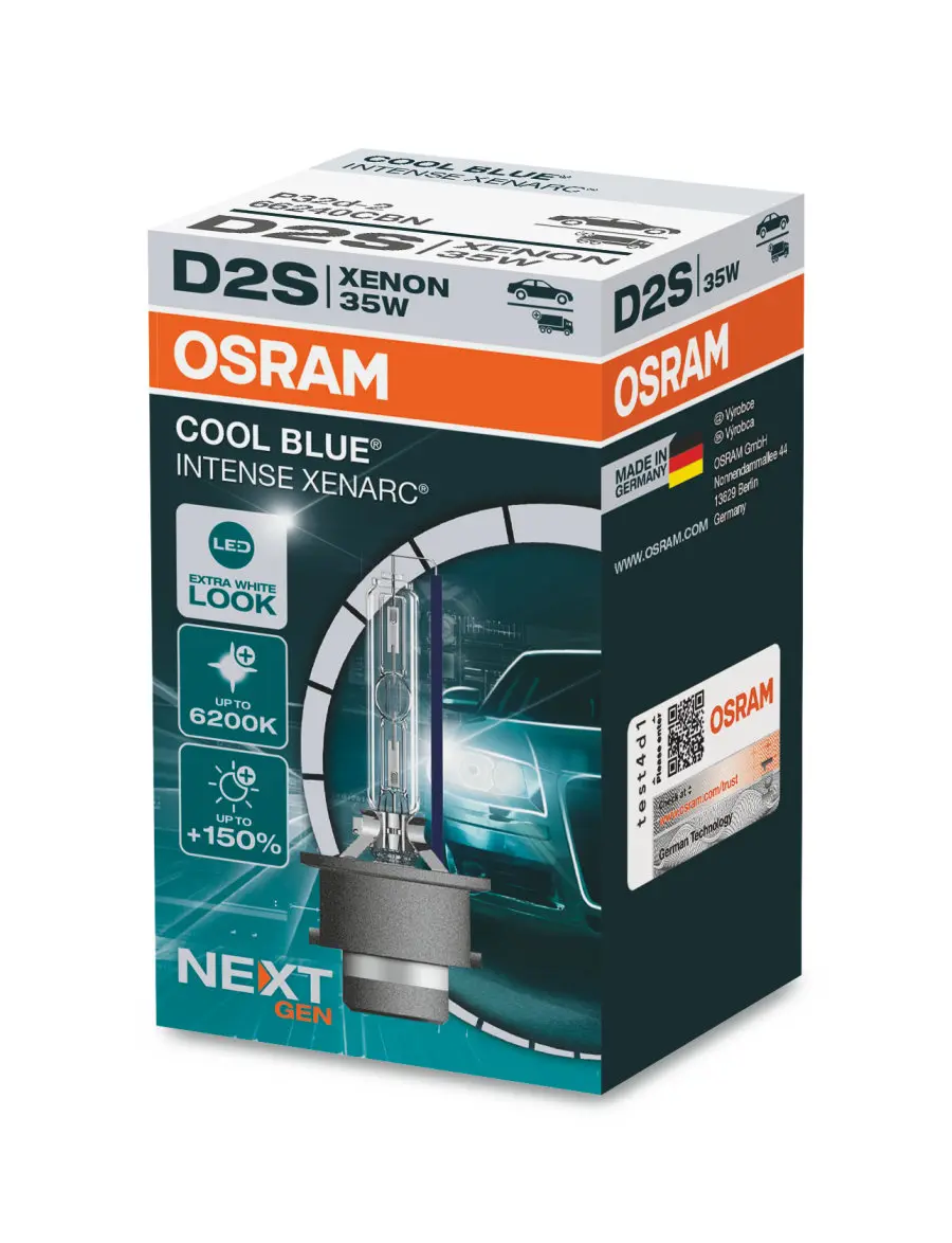 Xenonpære D2S Xenarc Osram Cool Blue Intense (NEXT GEN) - 1 stk.