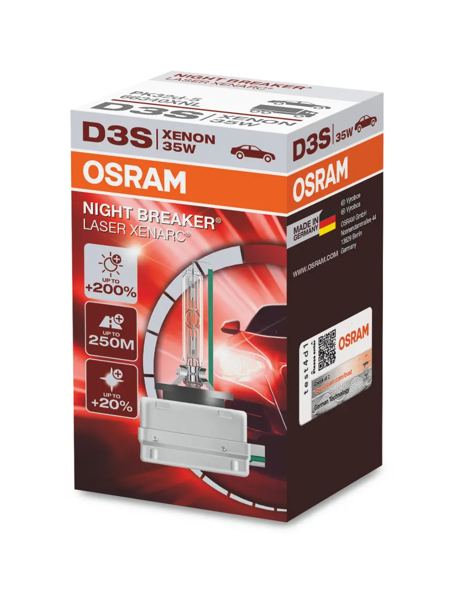 Xenonpære D3S Osram Xenarc Night Breaker Laser +200% - 1 stk. Image 1