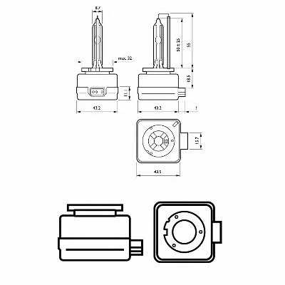 Xenonpære D3S Philips Xenon Vision - 1 stk. – bilde 4