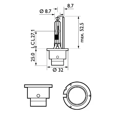 Xenonpære D4R Philips Xenon Vision - 1 stk. – bilde 4