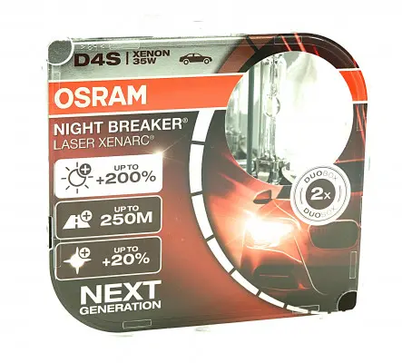 Xenonpære D4S Osram Xenarc Night Breaker Laser +200% - sett 2 stk. – bilde 3