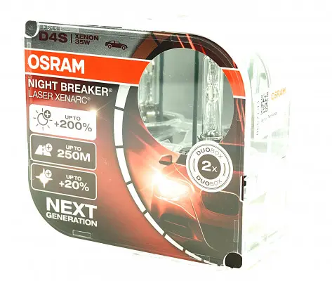 Xenonpære D4S Osram Xenarc Night Breaker Laser +200% - sett 2 stk. – bilde 4